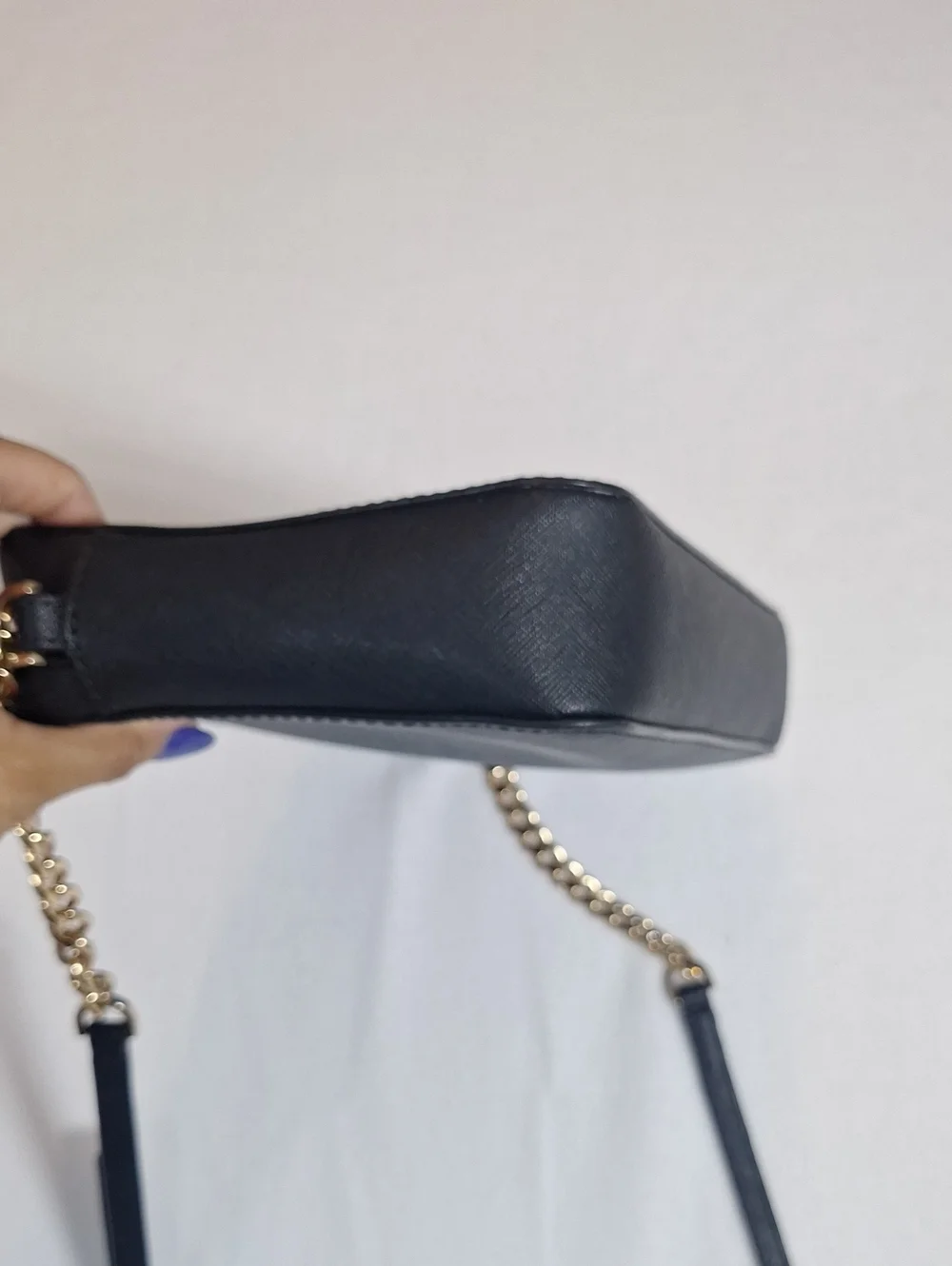 Michael Kors Black Crossbody Bag with Gold Hardware